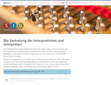 Tablet Screenshot of interpreten.ch